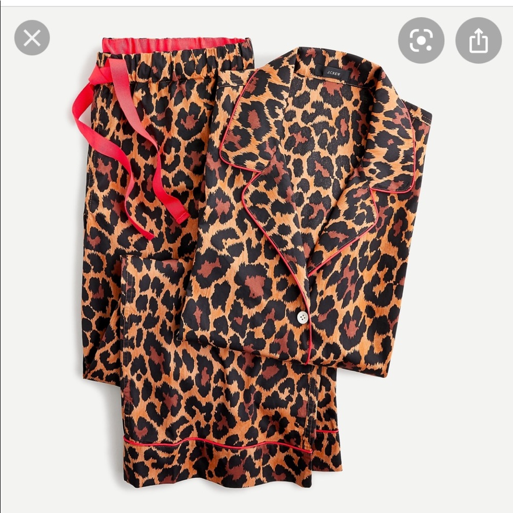 J. Crew vintage leopard print pajamas